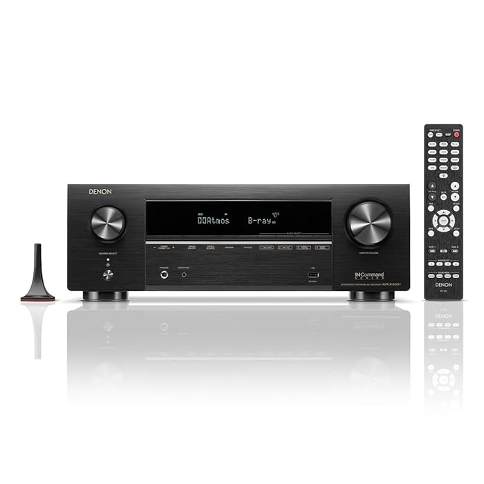 Denon AVR-X1800H 7.2-Channel 8K AV Receiver with HEOS Built in